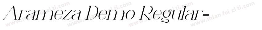 Arameza Demo Regular字体转换